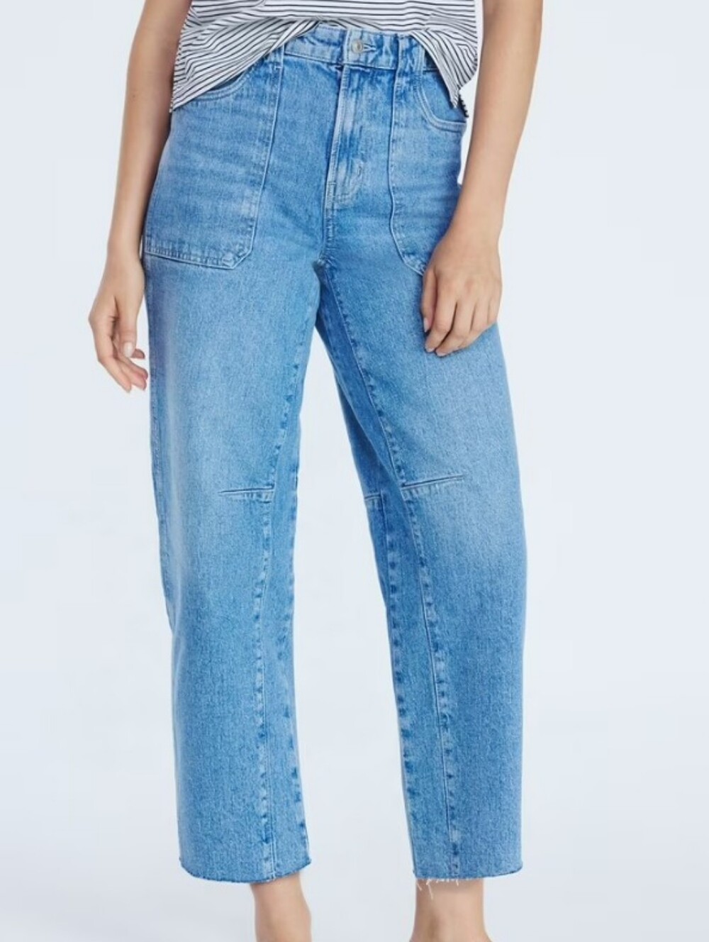 Free Assembly Barrel Jeans Cropped Sz 4